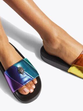 KURT GEIGER MEENA QUILTE SLIDES (8)